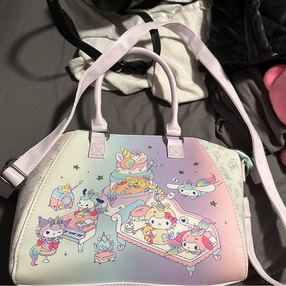 Large Loungefly Sanrio Hello Kitty Purse With Adjustable Crossbody Strap